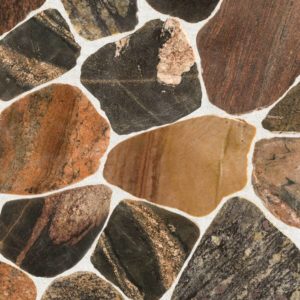 Cut fieldstone – multicolour stone slices for wall and floor applications