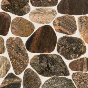 Cut fieldstone – multicolour paving stone slices