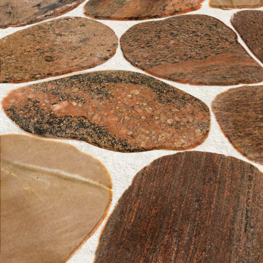 PLASTRY KAMIENNE BROWN/RED STENOS 02