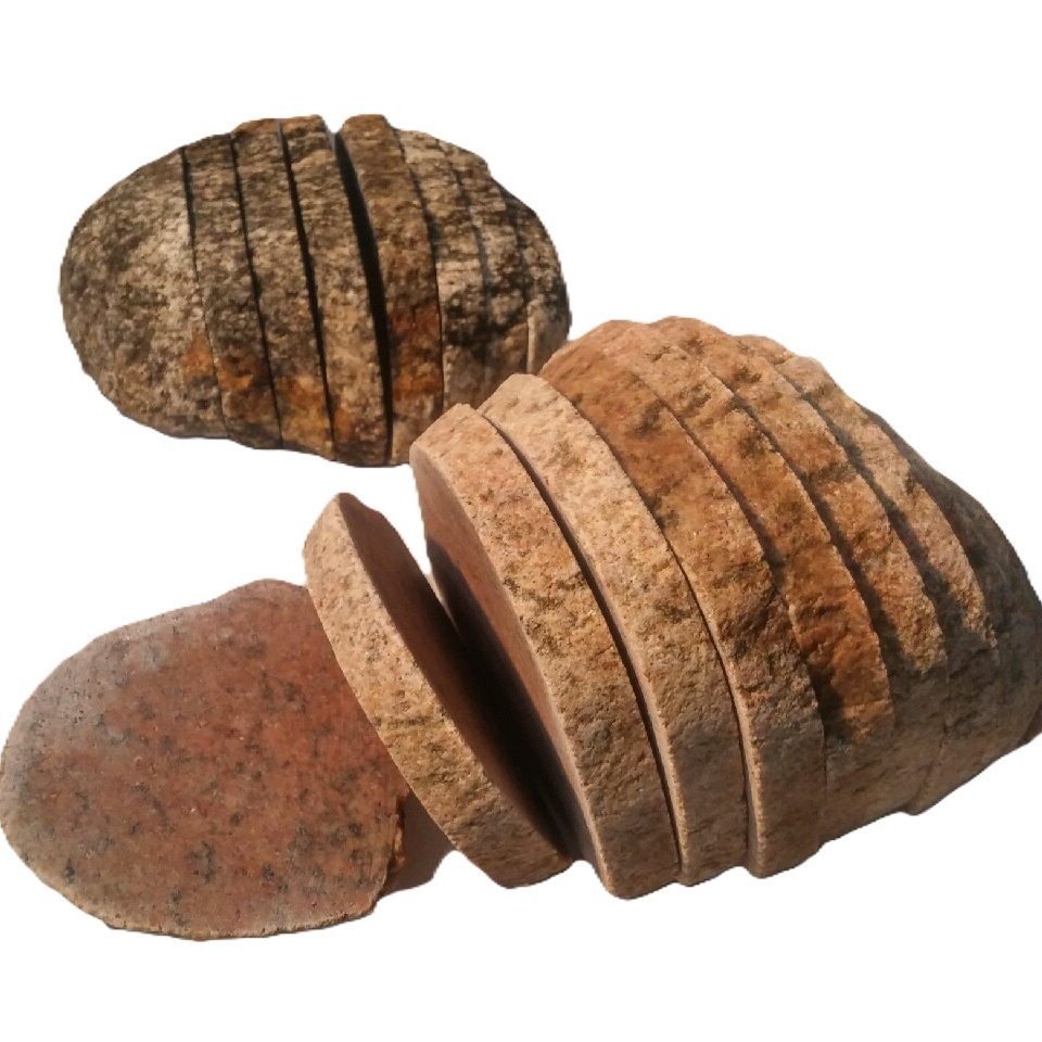 Kamień na zewnątrz - schody. Plastry kamienne Stenos 02.